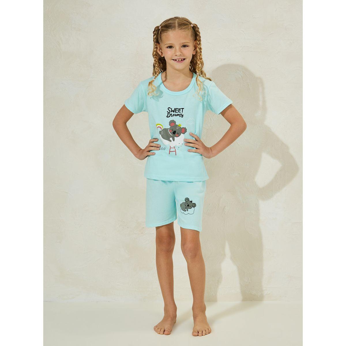 مجموعة من شورت مع تيشيرت بطبعة الكوالا-girls-clothing-nightwear-image-1