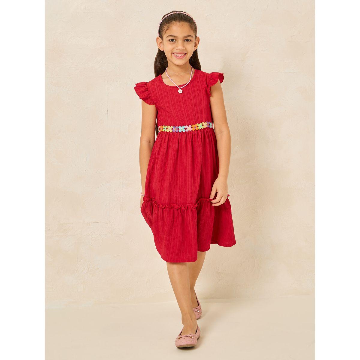 Styli Ruffle Hem Smock Dress-girls-clothing-dressesandjumpsuits-image-1