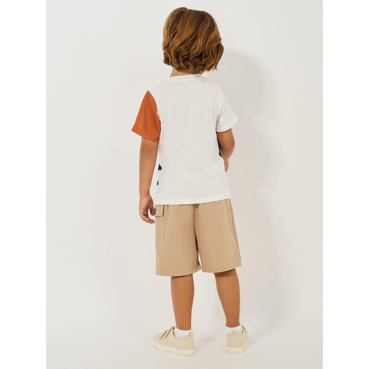 Styli Dinosaur Print T-Shirt & Cargo Shorts Set-boys-clothing-setsandcoords-image-4
