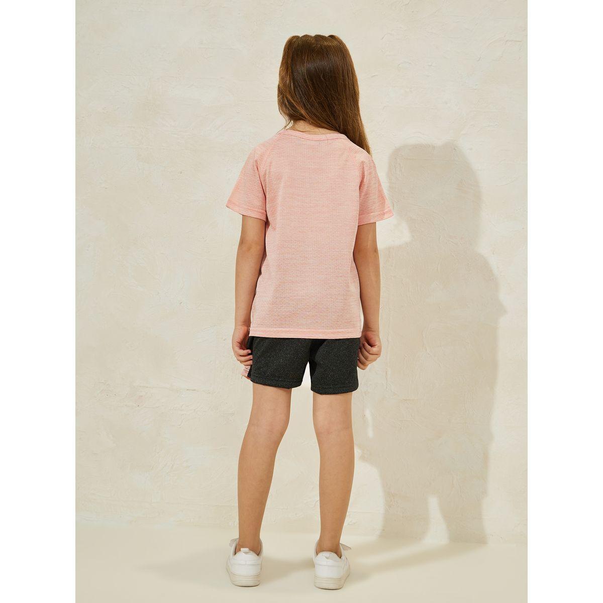 Styli Color Block T-Shirt & Shorts Sportswear Set-sports-girls-clothing-sets-image-4