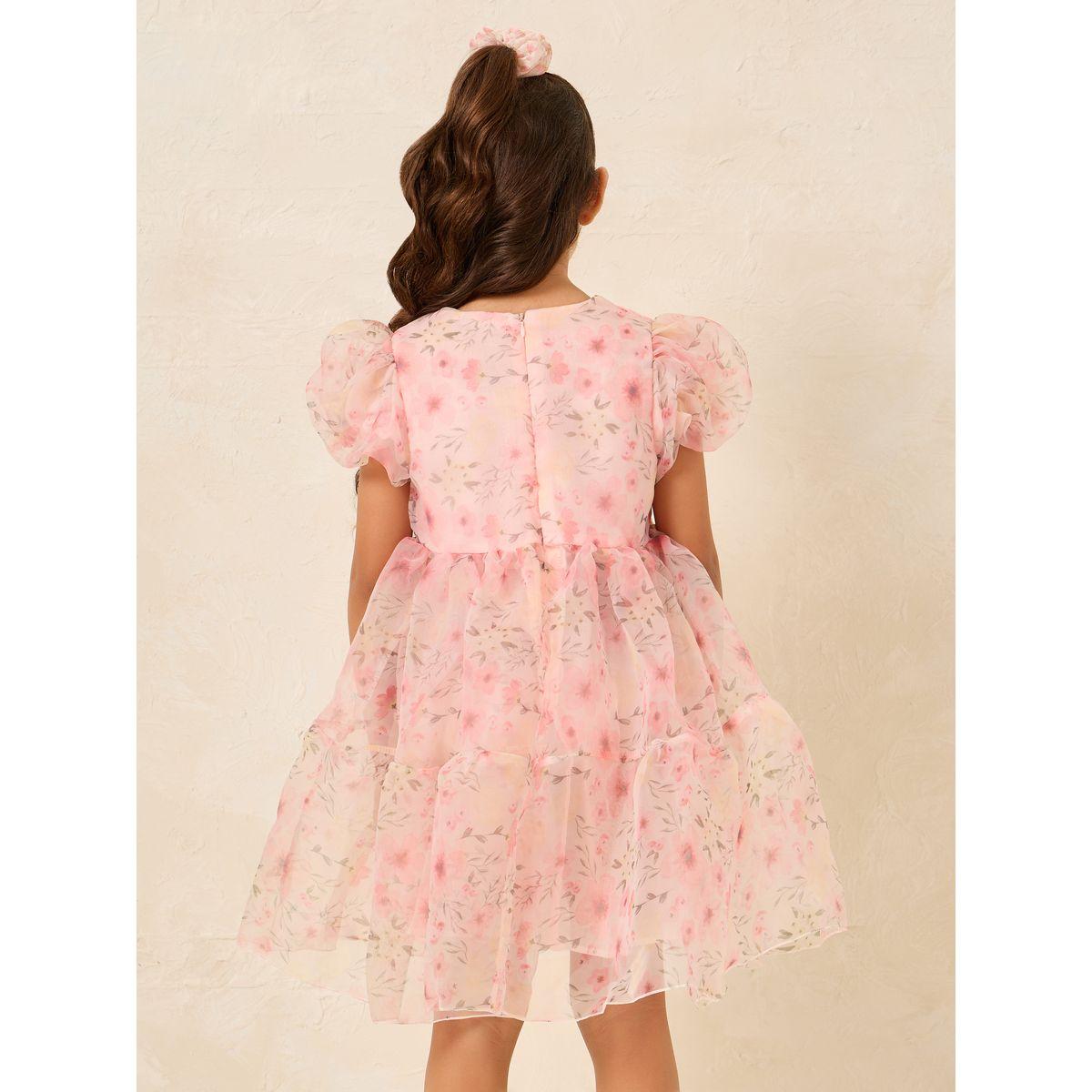 فستان شبك اورجانزا مطبع بزهور-girls-clothing-dressesandjumpsuits-image-4