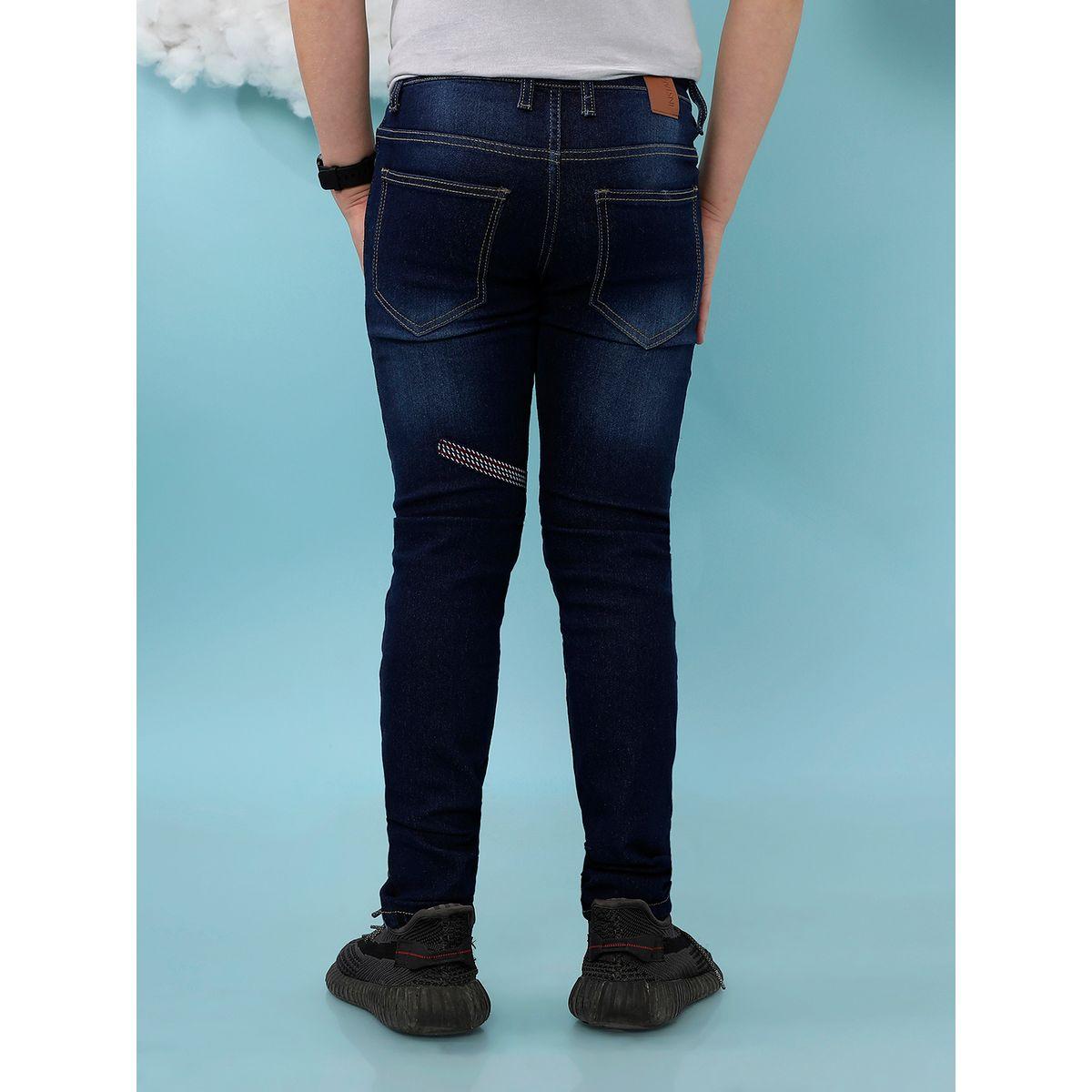 جينز سكيني بتفاصيل مرقعة ومُطرّزة كامبوس سوترا × ستايلي-boys-clothing-bottoms-jeans-image-3
