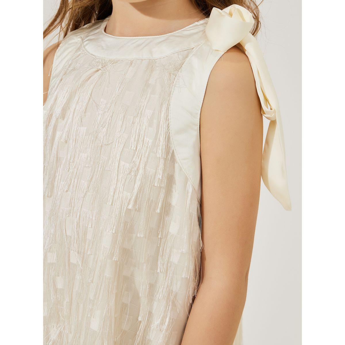 Styli Fringe Sleeveless Shift Dress-girls-clothing-dressesandjumpsuits-image-3