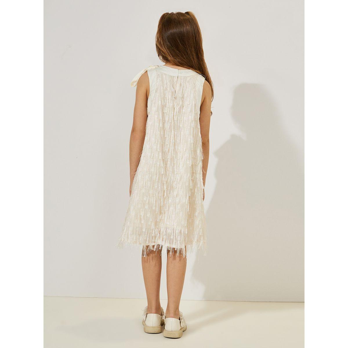 Styli Fringe Sleeveless Shift Dress-girls-clothing-dressesandjumpsuits-image-4