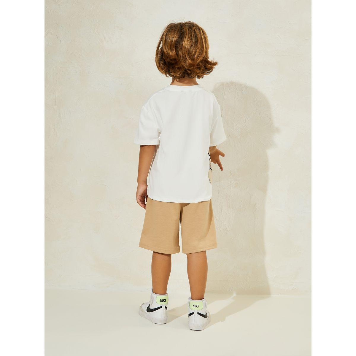 Styli Bear Graphic Print T-Shirt & Shorts Set-boys-clothing-setsandcoords-image-4