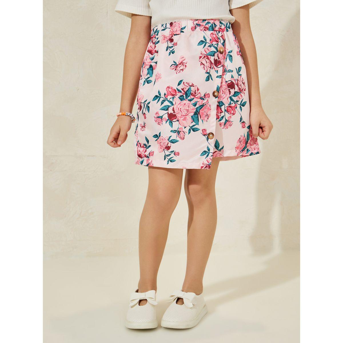 مجموعة من شورت مطبع بزهور مع بلوزة محبوكة-girls-clothing-setsandcoords-image-6