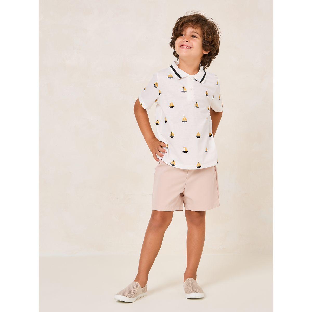 مجموعة من شورت تيشيرت بياقة بولو مخططة-boys-clothing-setsandcoords-image-1