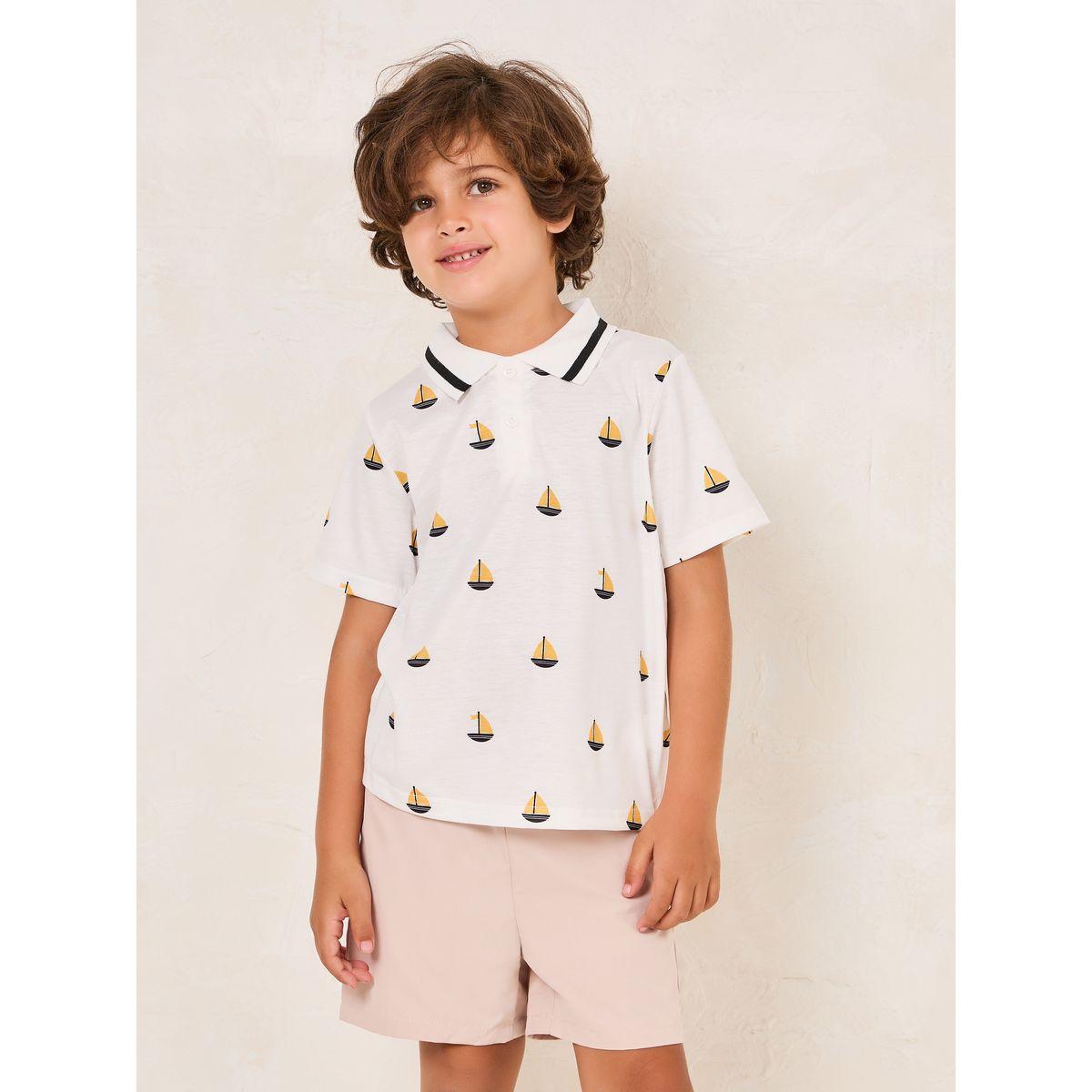 مجموعة من شورت تيشيرت بياقة بولو مخططة-boys-clothing-setsandcoords-image-2