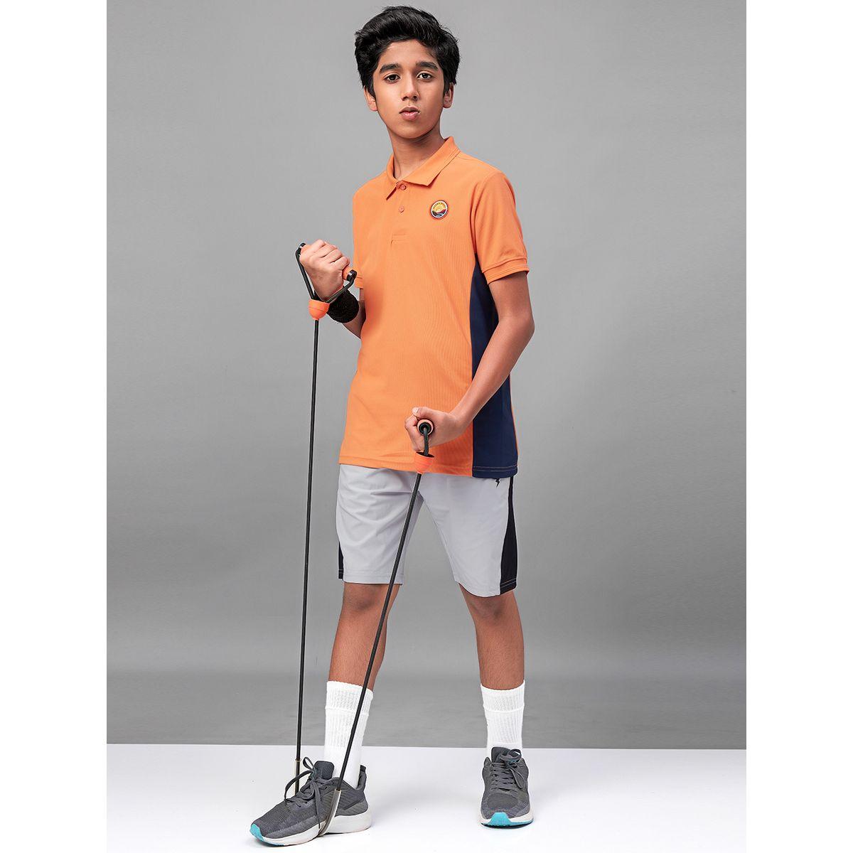 تيشيرت بياقة بولو وتفاصيل مُتباينة تكنوسبورت × ستايلي-boys-clothing-tshirtsandpolos-image-1
