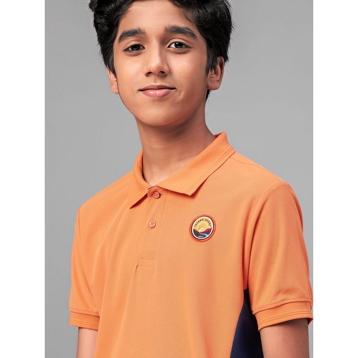 Technosport X Styli  Side Contrast Panel Pique Polo T-Shirt-boys-clothing-tshirtsandpolos-image-3