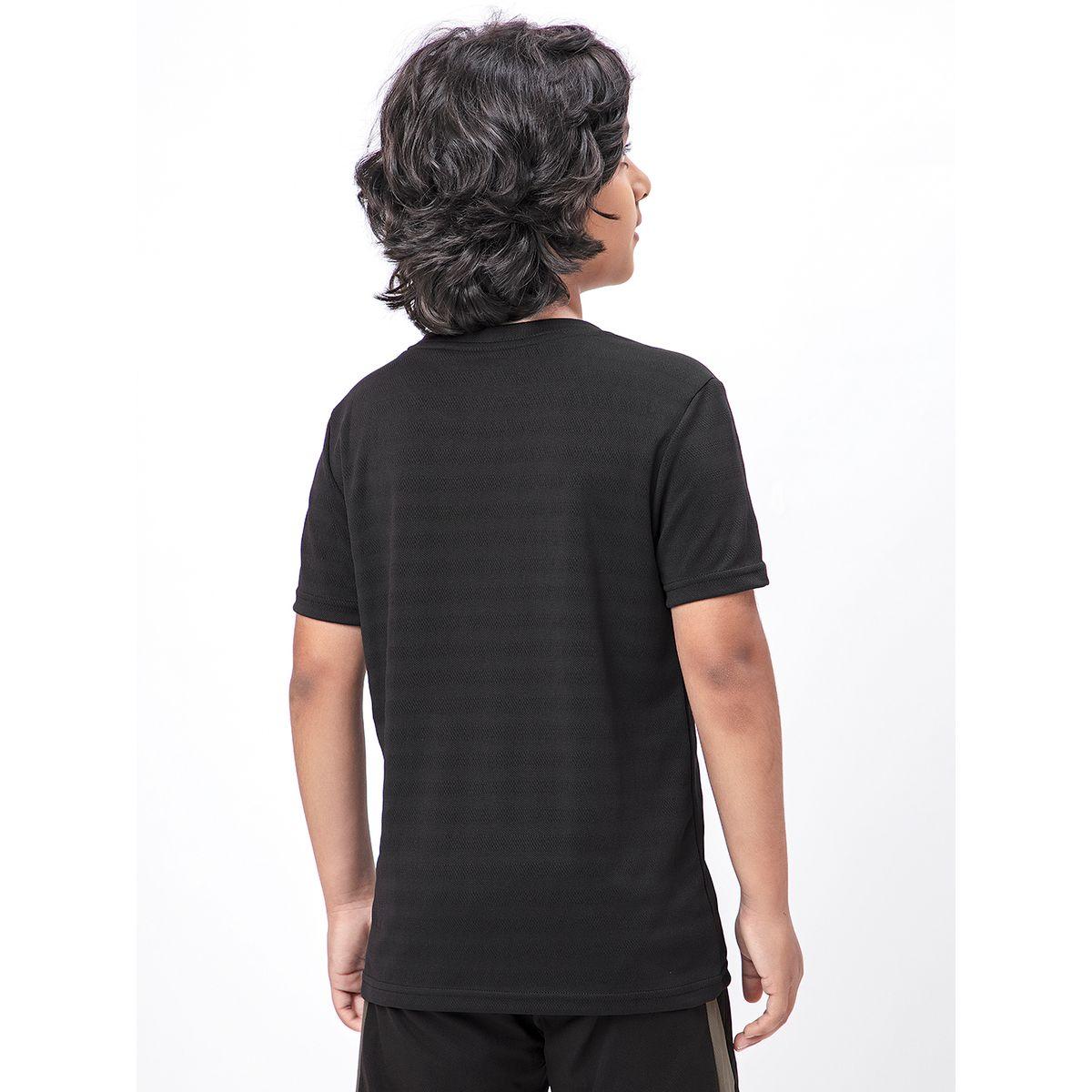 تيشيرت بقصة سليم فت وطبعة شعار تكنوسبورت × ستايلي-boys-clothing-tshirtsandpolos-image-2