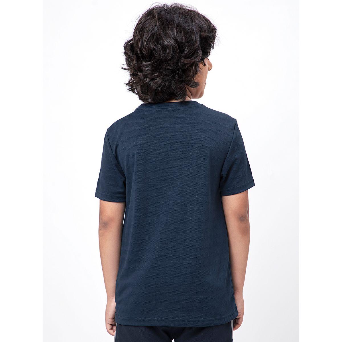 تيشيرت بقصة سليم فت وطبعة شعار تكنوسبورت × ستايلي-boys-clothing-tshirtsandpolos-image-2