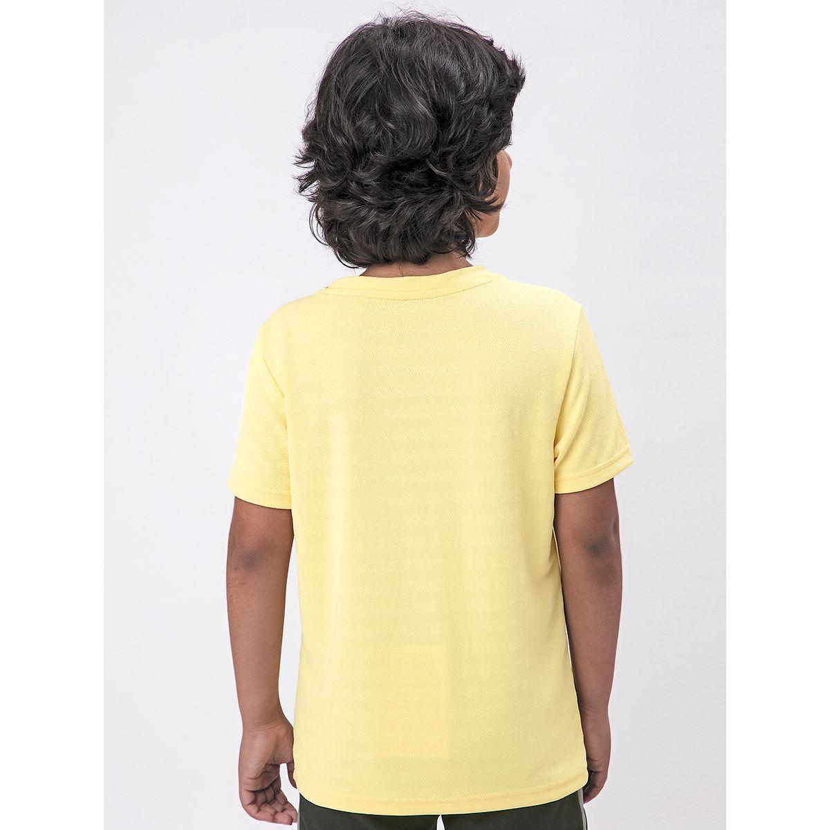 تيشيرت بقصة سليم فت وطبعة شعار تكنوسبورت × ستايلي-boys-clothing-tshirtsandpolos-image-2