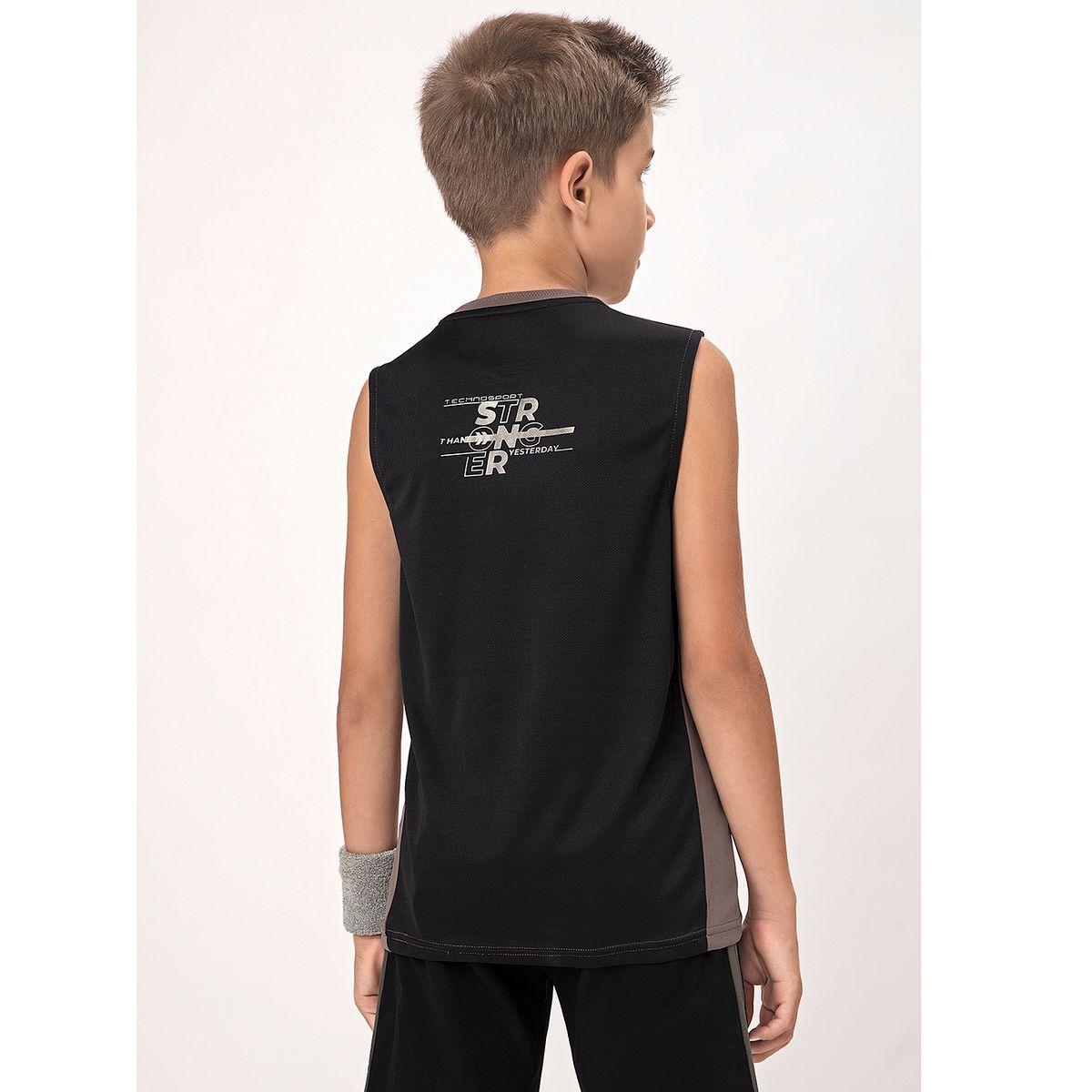 تيشيرت كت سادة بياقة دائرية تكنوسبورت × ستايلي-boys-clothing-tshirtsandpolos-image-10
