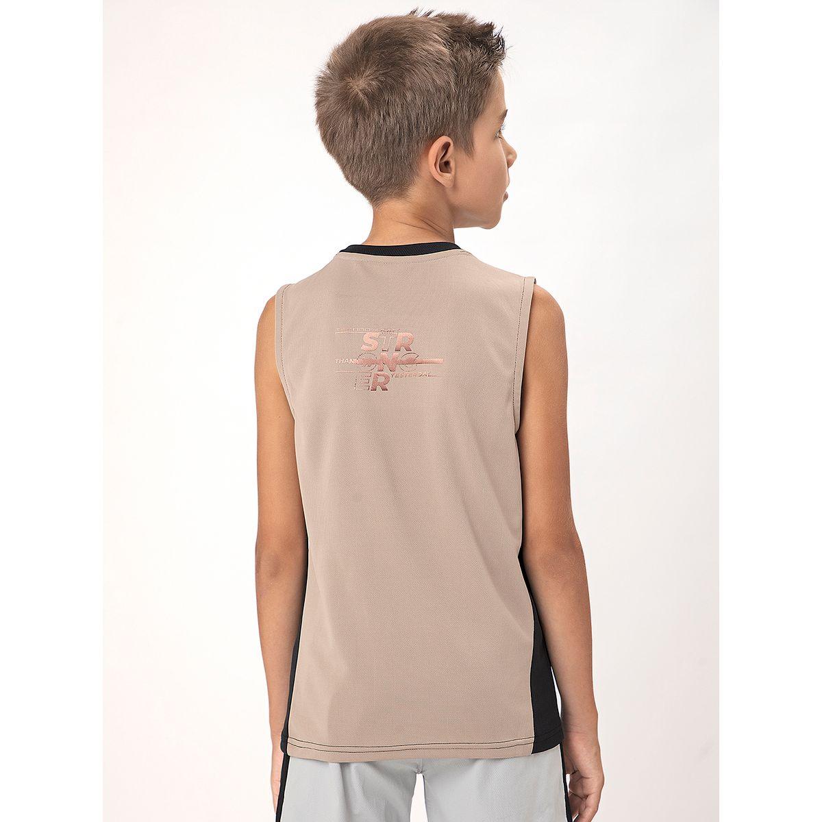 تيشيرت كت سادة بياقة دائرية تكنوسبورت × ستايلي-boys-clothing-tshirtsandpolos-image-6