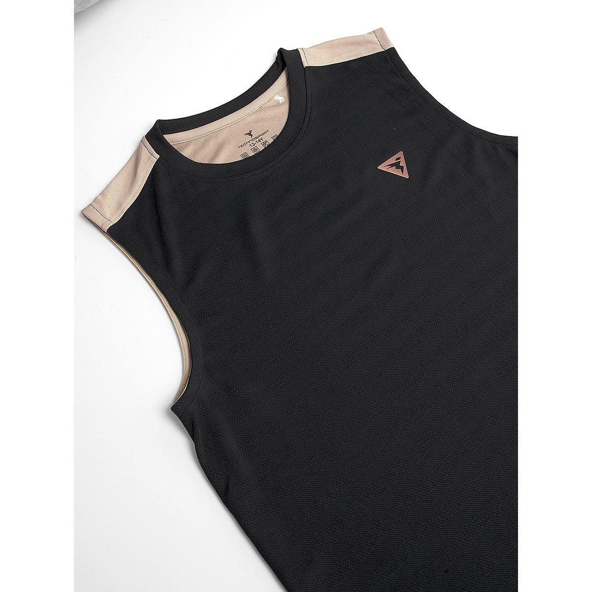 تيشيرت كت سادة بياقة دائرية تكنوسبورت × ستايلي-boys-clothing-tshirtsandpolos-image-7