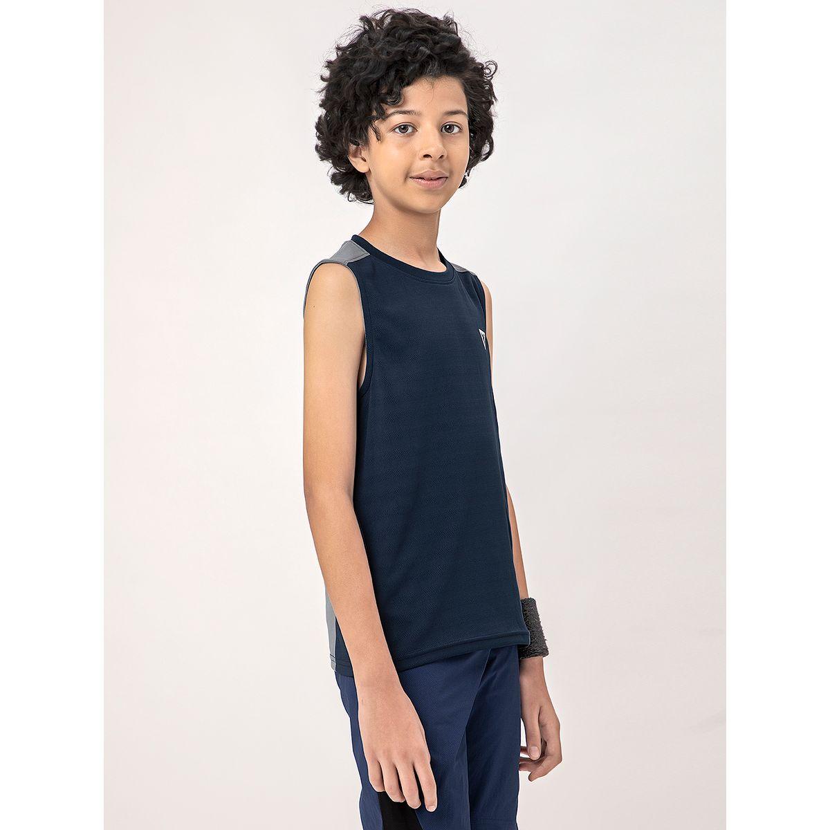 Technosport X Styli  Logo Detail Crew Neck Sleeveless T-Shirt-boys-clothing-tshirtsandpolos-image-4