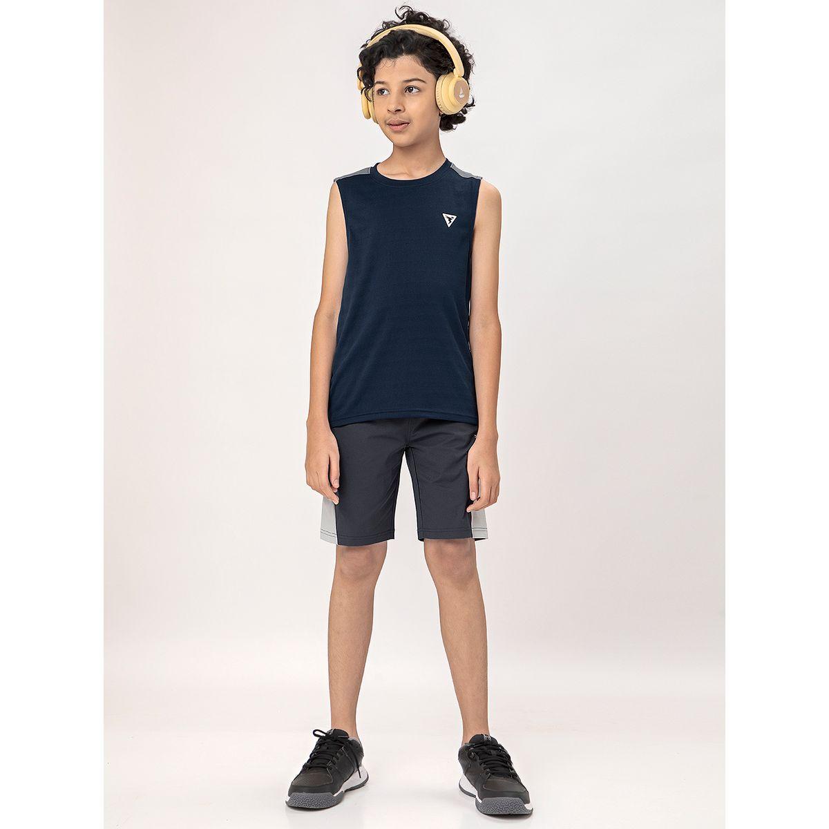 تيشيرت سادة كت بياقة دائرية تكنوسبورت × ستايلي-boys-clothing-tshirtsandpolos-image-7