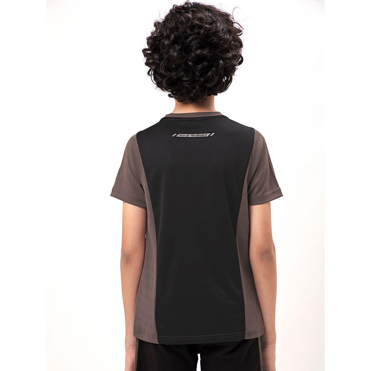 Technosport X Styli  Contrast Panel Round Neck Slim Fit T-Shirt-boys-clothing-tshirtsandpolos-image-2