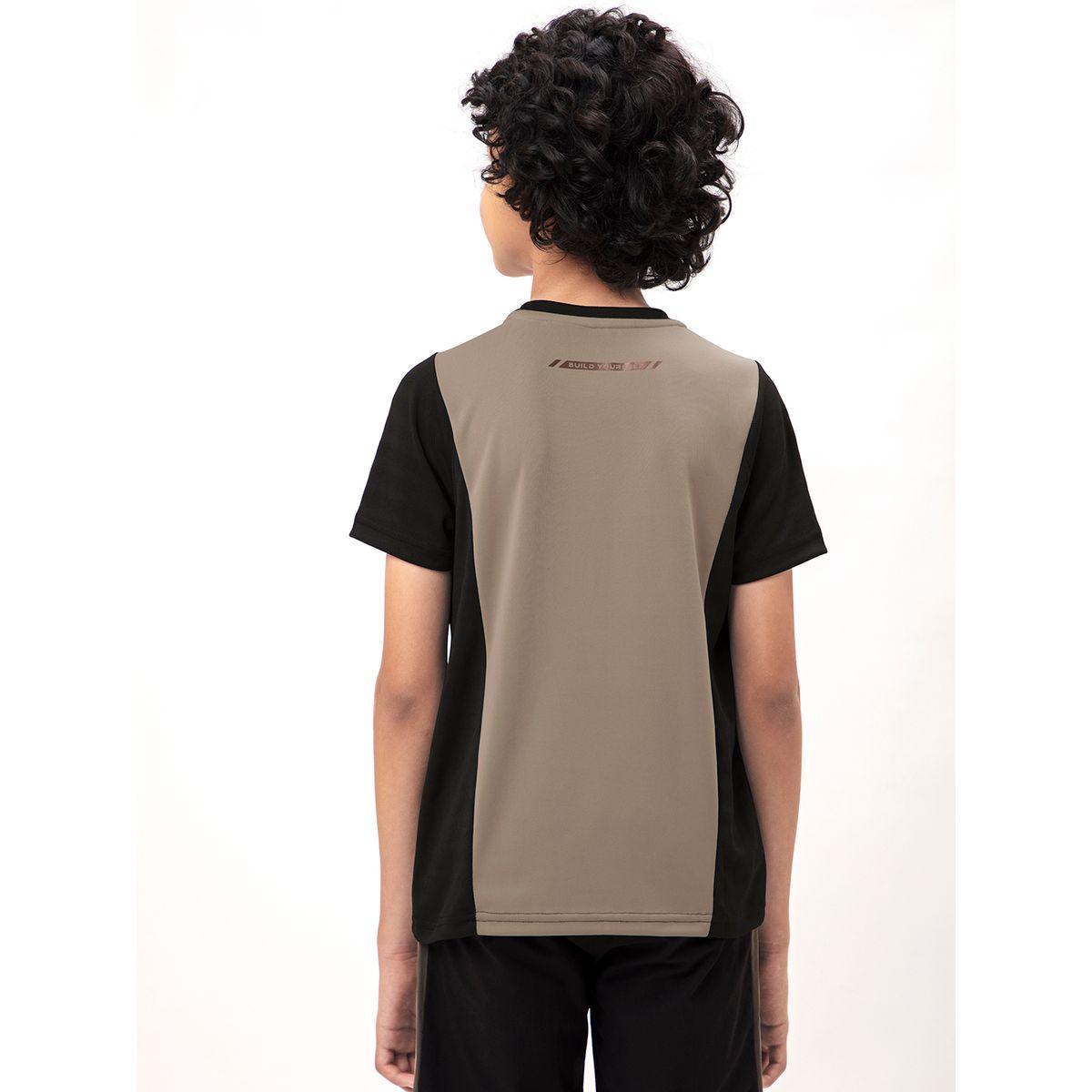 Technosport X Styli  Contrast Panel Round Neck Slim Fit T-Shirt-boys-clothing-tshirtsandpolos-image-2