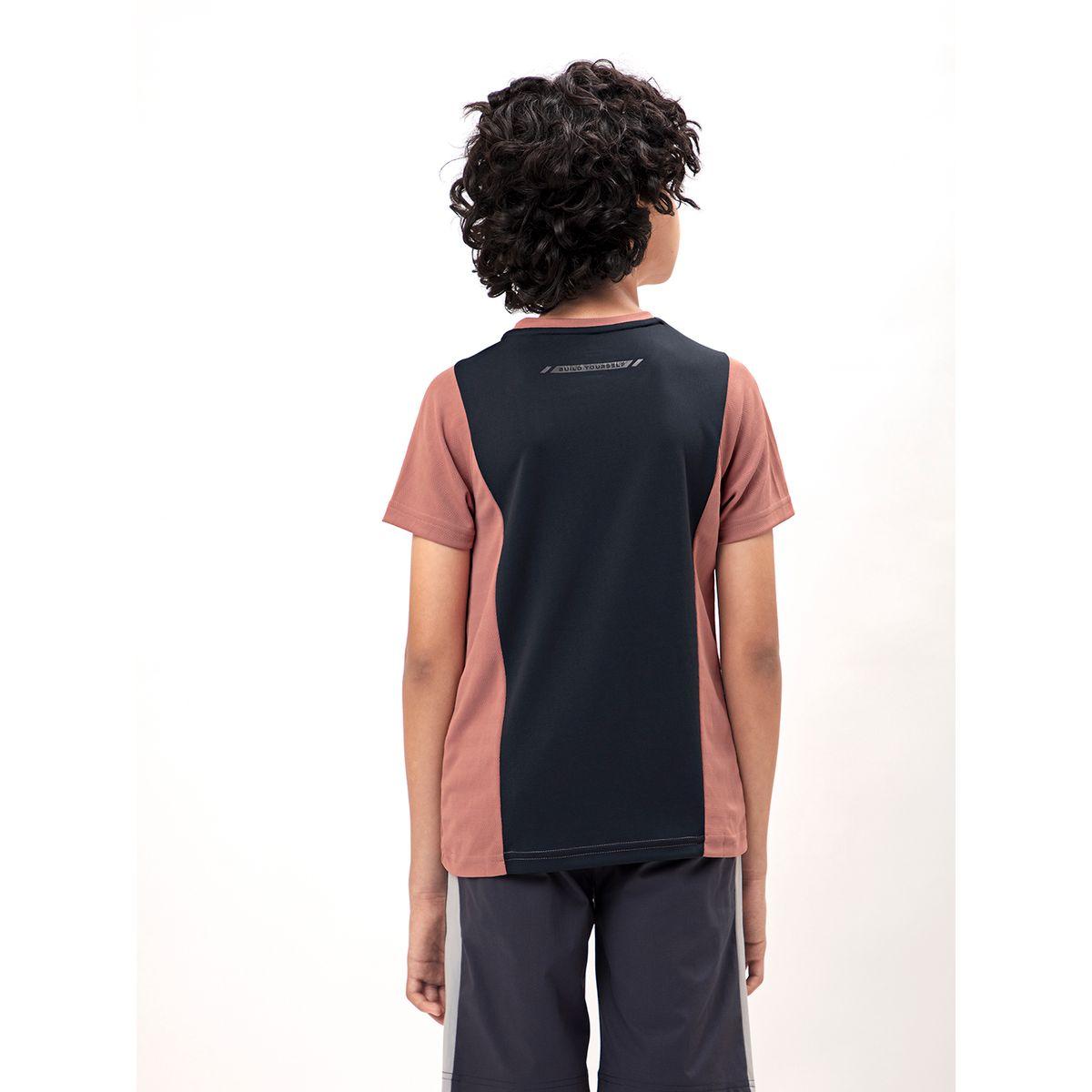 Technosport X Styli  Contrast Panel Round Neck Slim Fit T-Shirt-boys-clothing-tshirtsandpolos-image-2