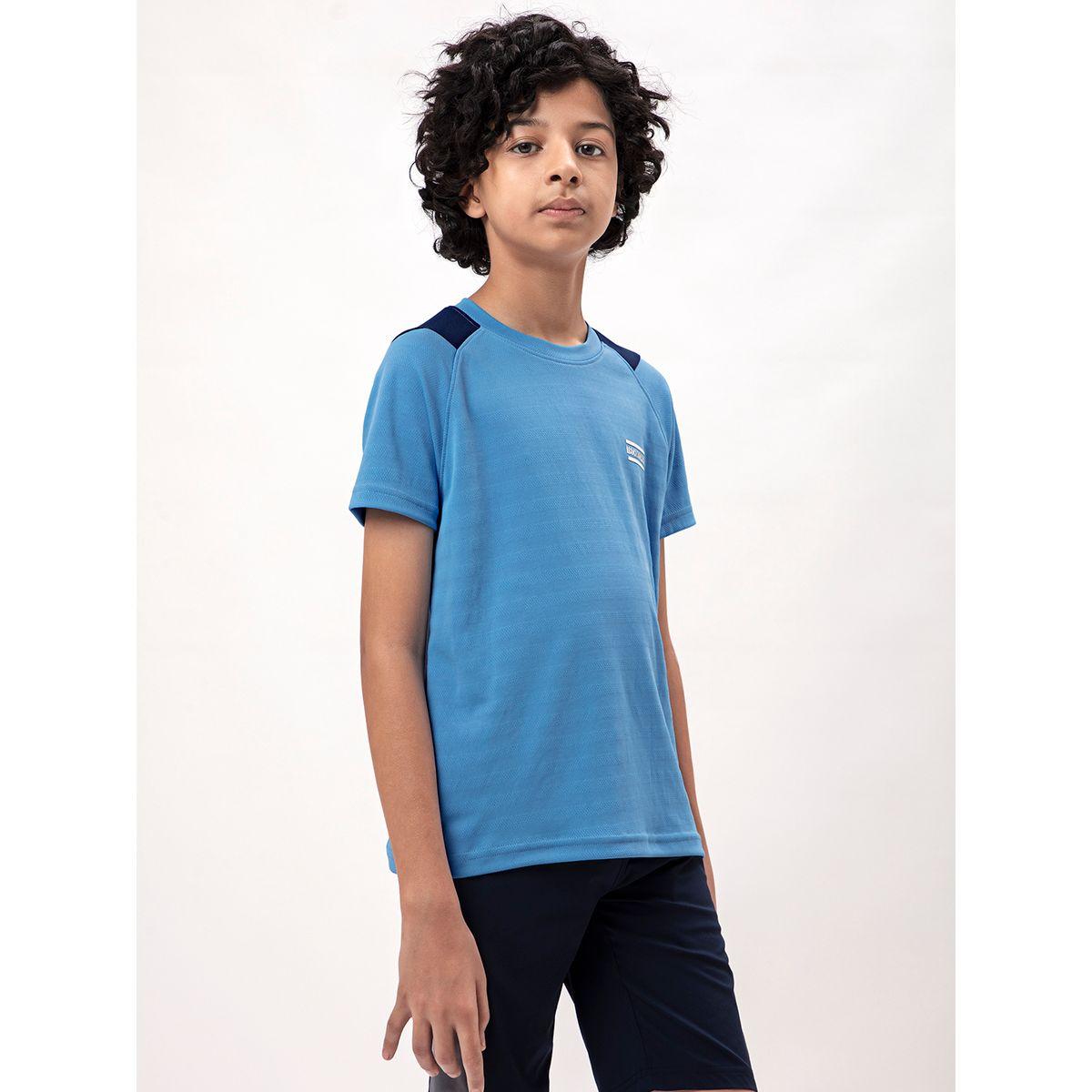تيشيرت بقصة سليم فت وياقة دائرية تكنوسبورت × ستايلي-boys-clothing-tshirtsandpolos-image-4