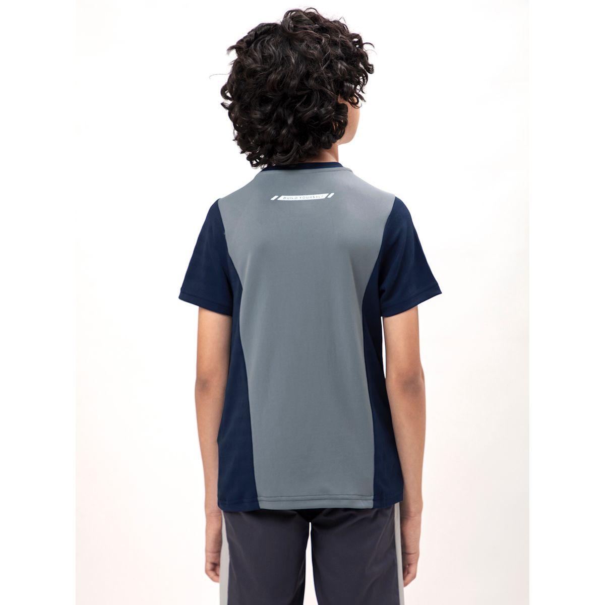 تيشيرت بقصة سليم فت وياقة دائرية تكنوسبورت × ستايلي-boys-clothing-tshirtsandpolos-image-2