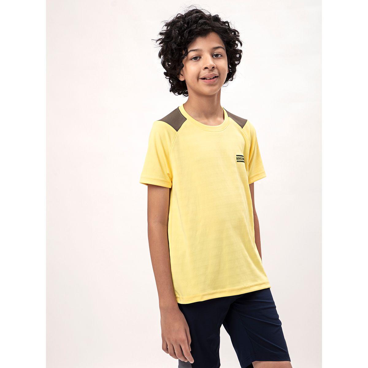 تيشيرت بقصة سليم فت وياقة دائرية تكنوسبورت × ستايلي-boys-clothing-tshirtsandpolos-image-3