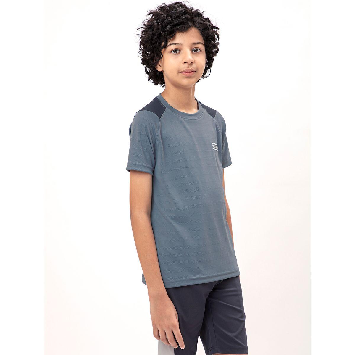 تيشيرت بقصة سليم فت وياقة دائرية تكنوسبورت × ستايلي-boys-clothing-tshirtsandpolos-image-4