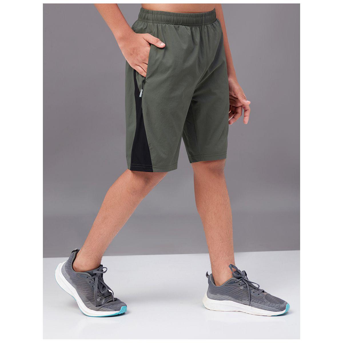 Technosport X Styli  Contrast Side Panel 2-Way Stretch Shorts-boys-clothing-bottoms-shorts-image-3