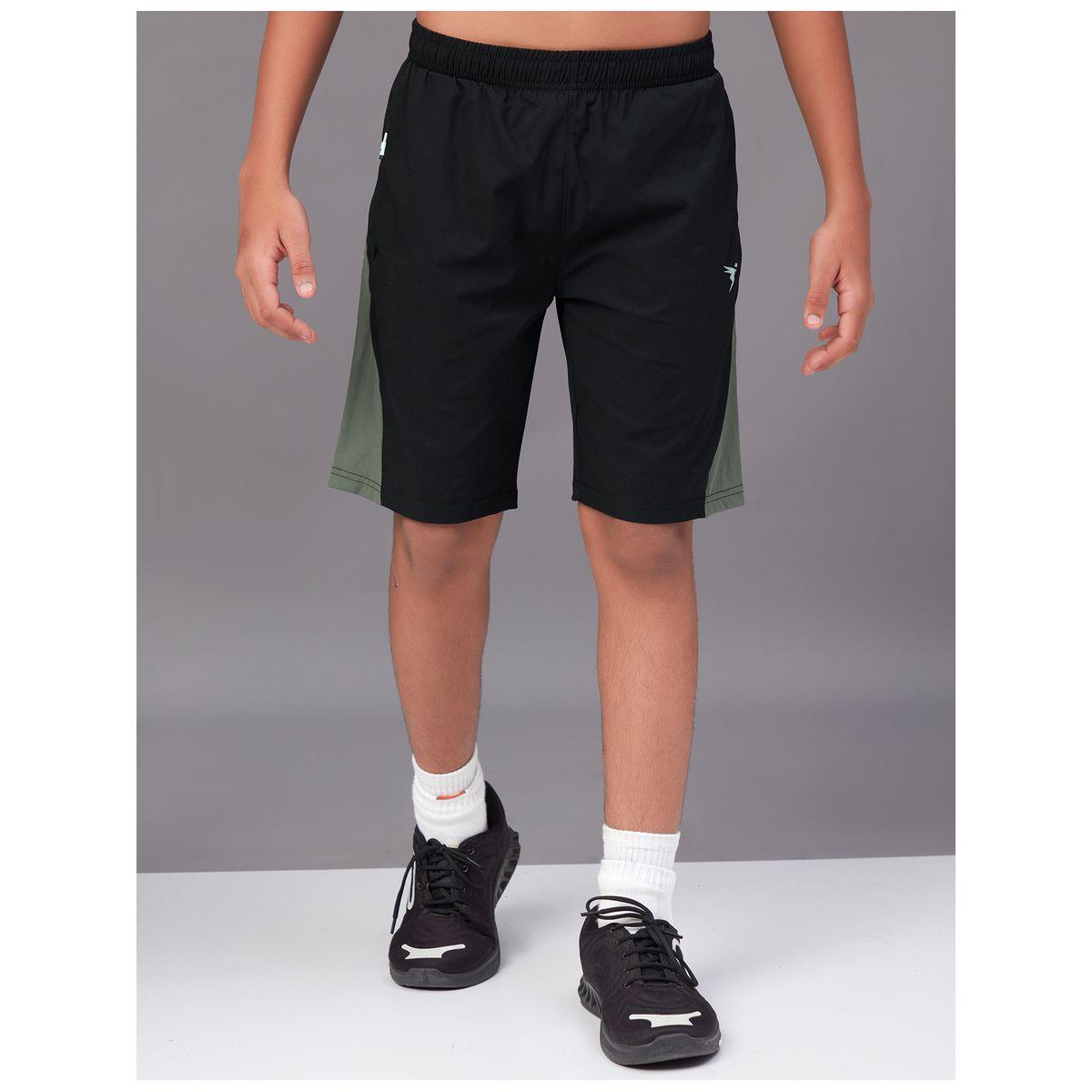 Technosport X Styli  Contrast Side Panel 2-Way Stretch Shorts-boys-clothing-bottoms-shorts-image-1