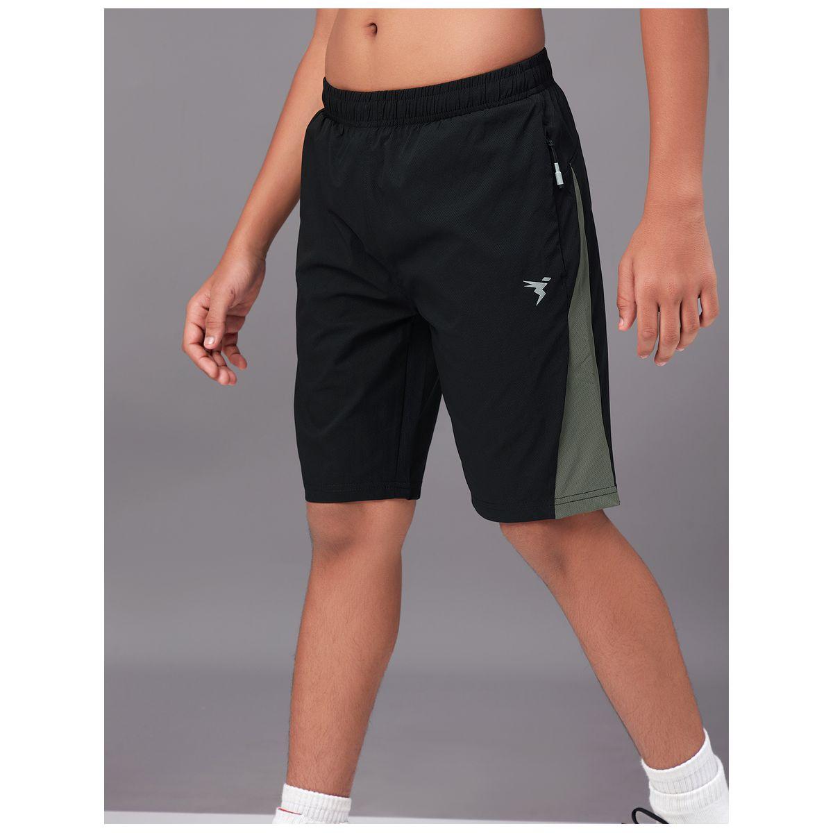 Technosport X Styli  Contrast Side Panel 2-Way Stretch Shorts-boys-clothing-bottoms-shorts-image-2