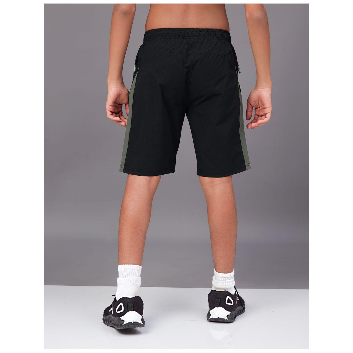 Technosport X Styli  Contrast Side Panel 2-Way Stretch Shorts-boys-clothing-bottoms-shorts-image-4
