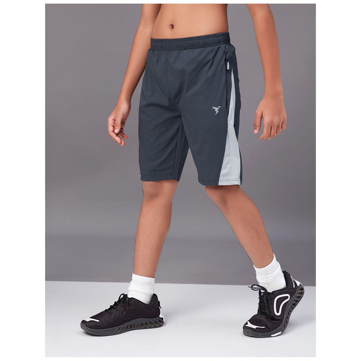 Technosport X Styli  Contrast Side Panel 2-Way Stretch Shorts-boys-clothing-bottoms-shorts-image-2