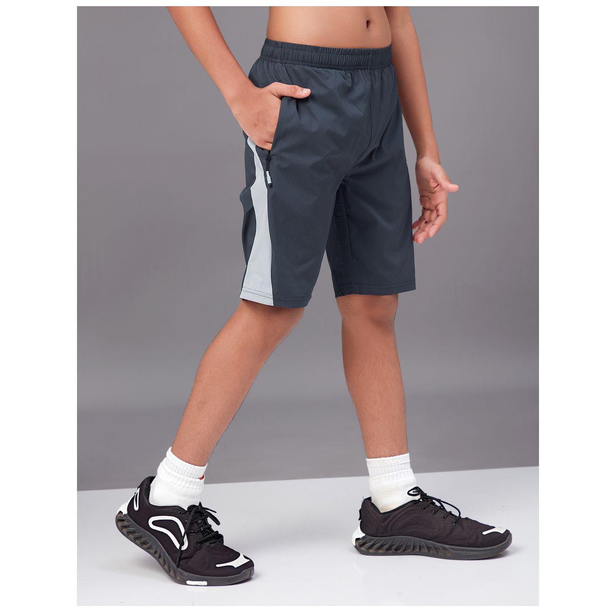 Technosport X Styli  Contrast Side Panel 2-Way Stretch Shorts-boys-clothing-bottoms-shorts-image-3