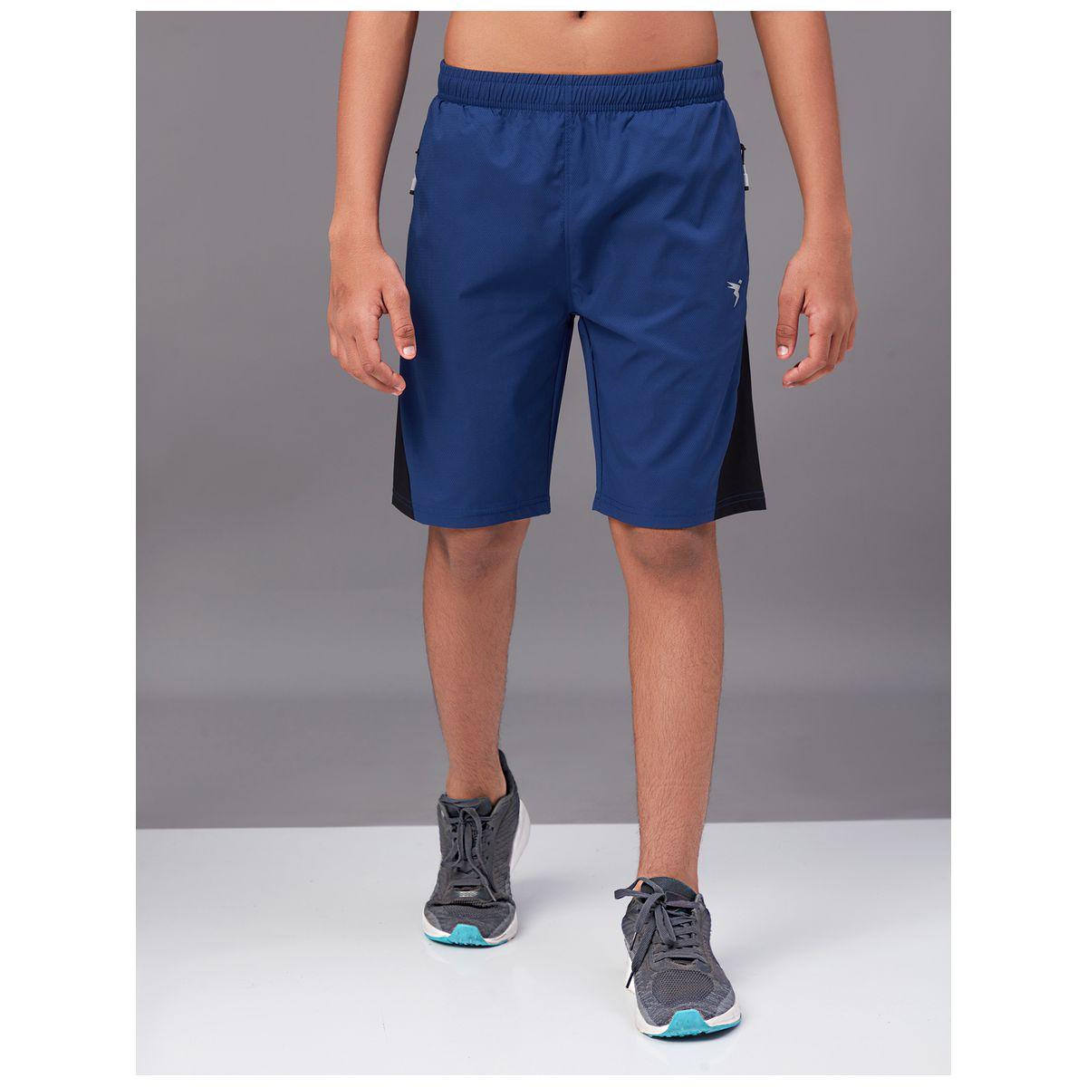 Technosport X Styli  Contrast Side Panel 2-Way Stretch Shorts-boys-clothing-bottoms-shorts-image-1