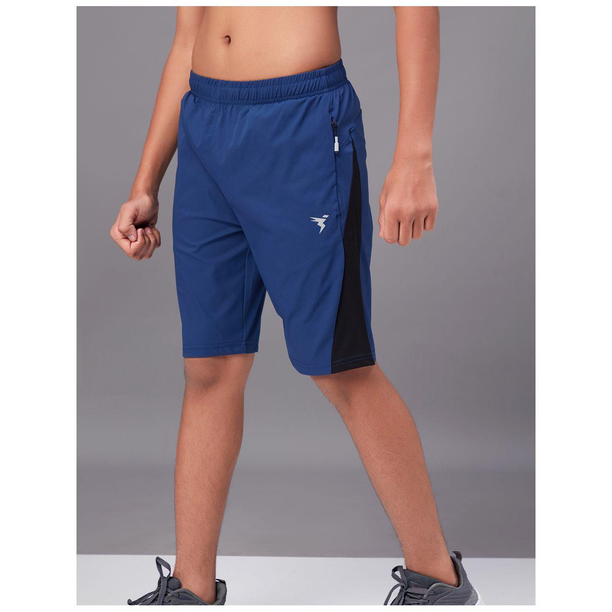 Technosport X Styli  Contrast Side Panel 2-Way Stretch Shorts-boys-clothing-bottoms-shorts-image-2