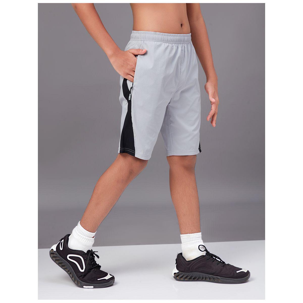 Technosport X Styli  Contrast Side Panel 2-Way Stretch Shorts-boys-clothing-bottoms-shorts-image-3