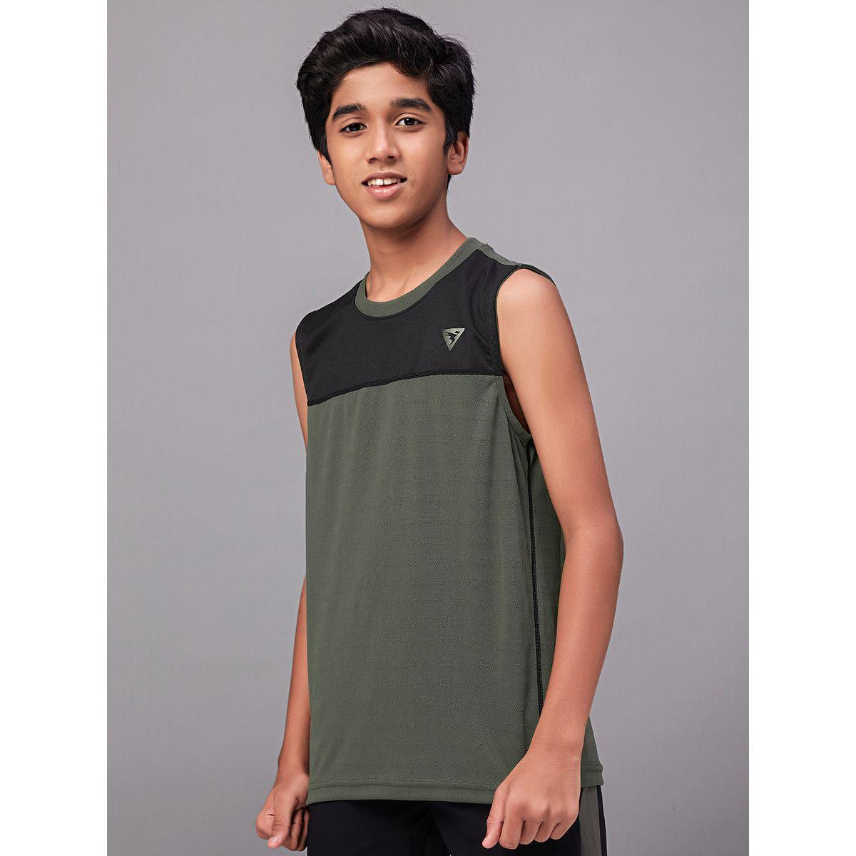 Technosport X Styli  Color Block Crew Neck Sleeveless T-Shirt-boys-clothing-tshirtsandpolos-image-2