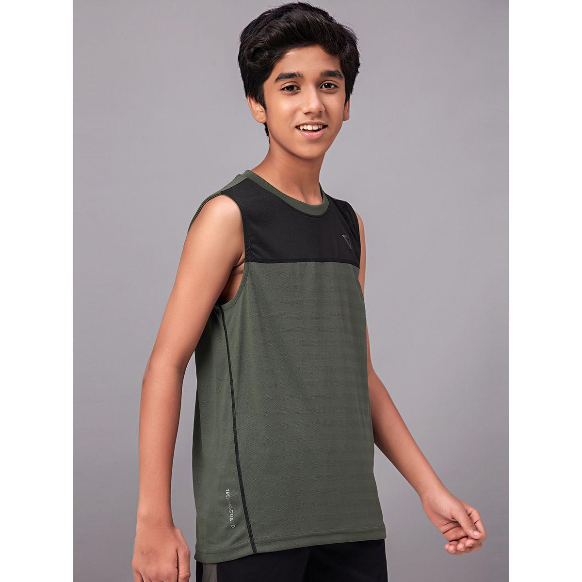 تيشيرت كت بنمط كتل الالوان تكنوسبورت × ستايلي-boys-clothing-tshirtsandpolos-image-3