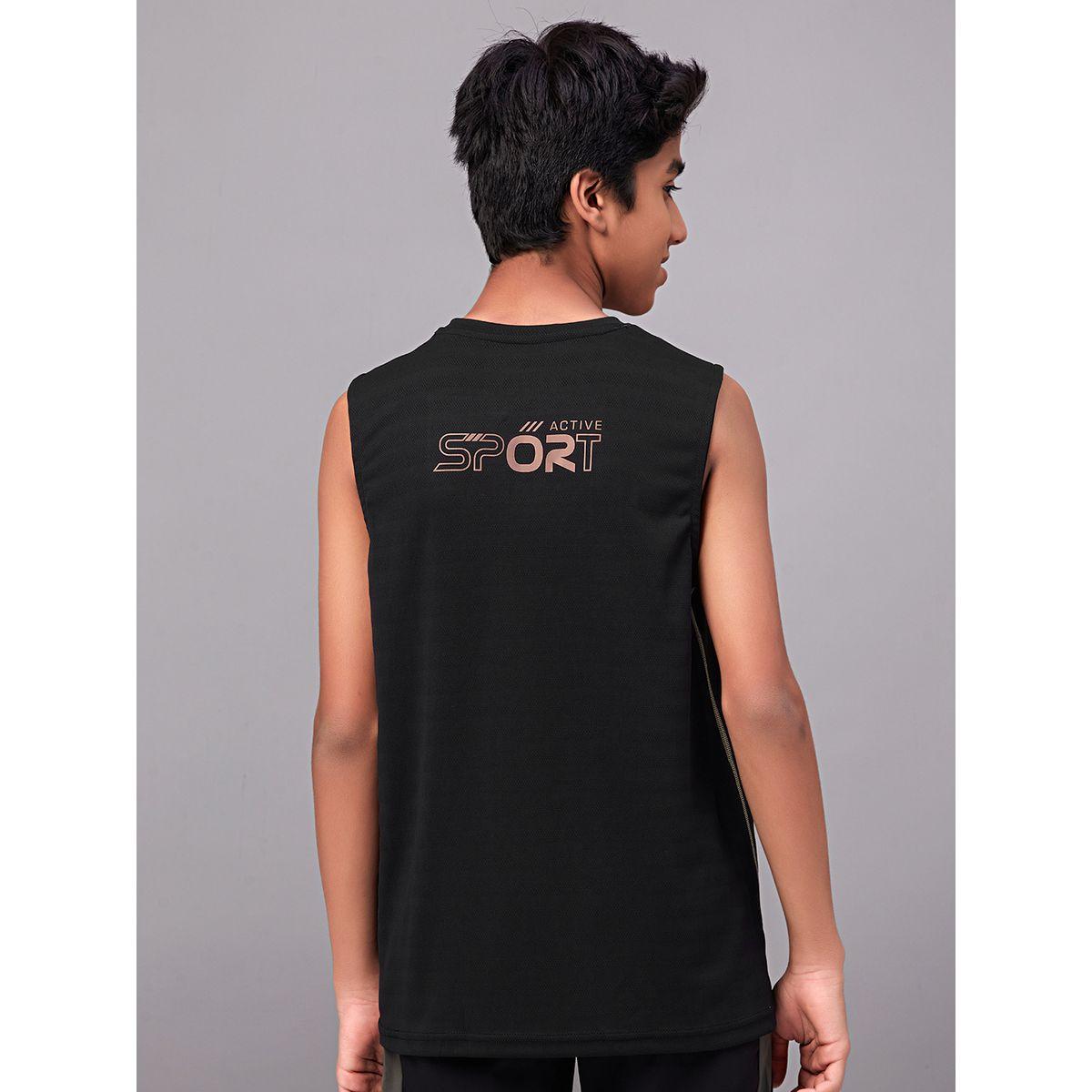 Technosport X Styli  Color Block Crew Neck Sleeveless T-Shirt-boys-clothing-tshirtsandpolos-image-4