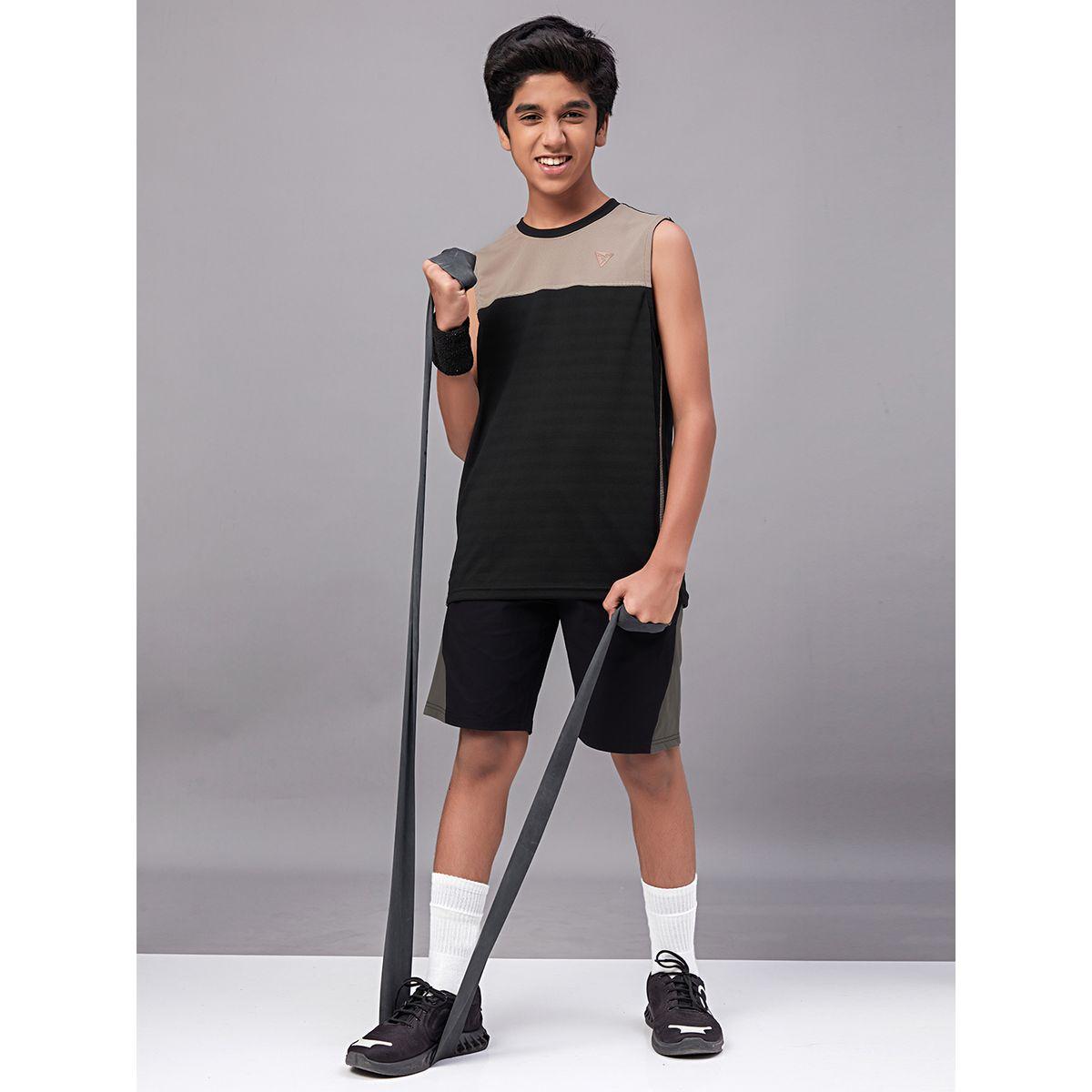 Technosport X Styli  Color Block Crew Neck Sleeveless T-Shirt-boys-clothing-tshirtsandpolos-image-9