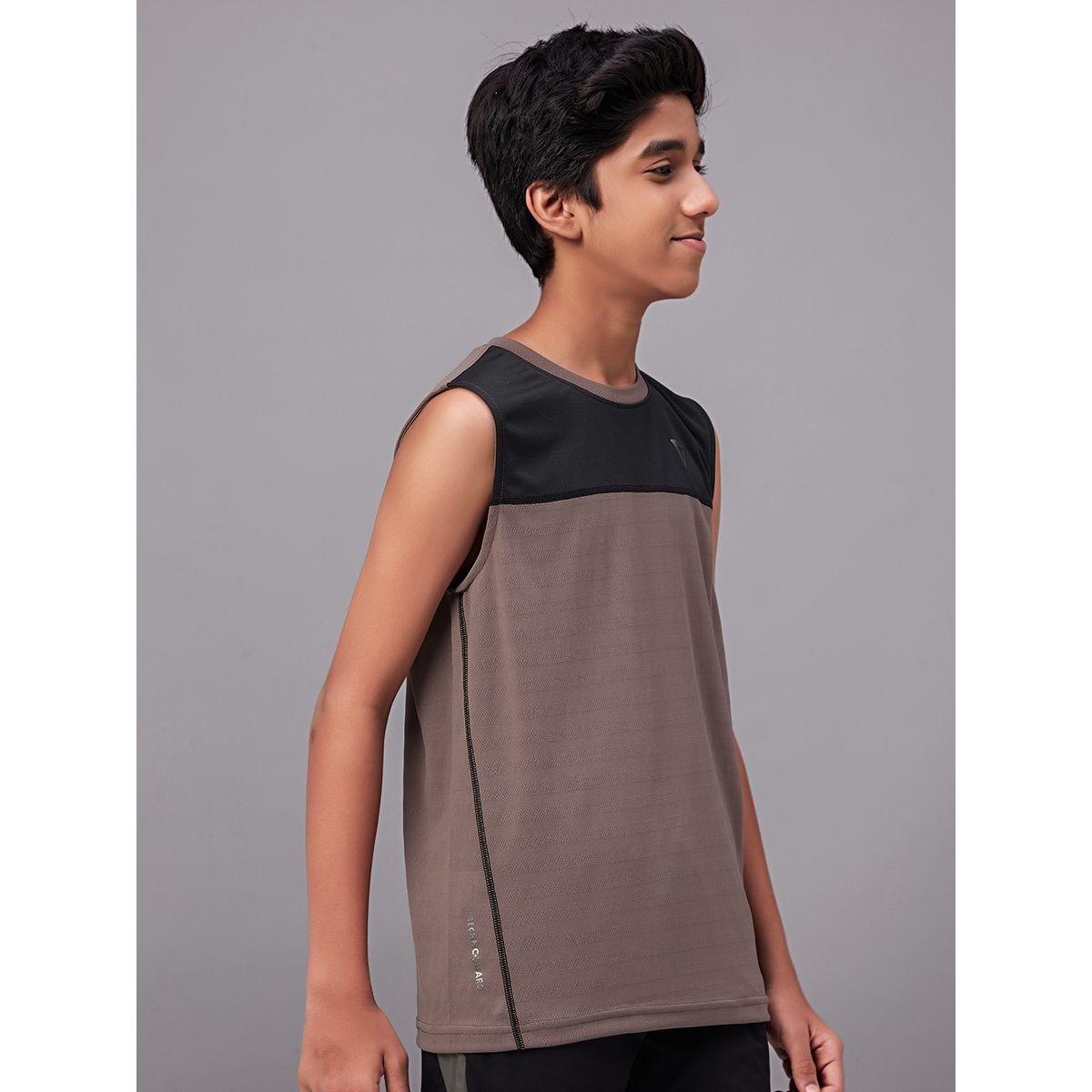 تيشيرت بتقنية كويك دراي ونمط كتل الالوان تكنوسبورت × ستايلي-boys-clothing-tshirtsandpolos-image-5