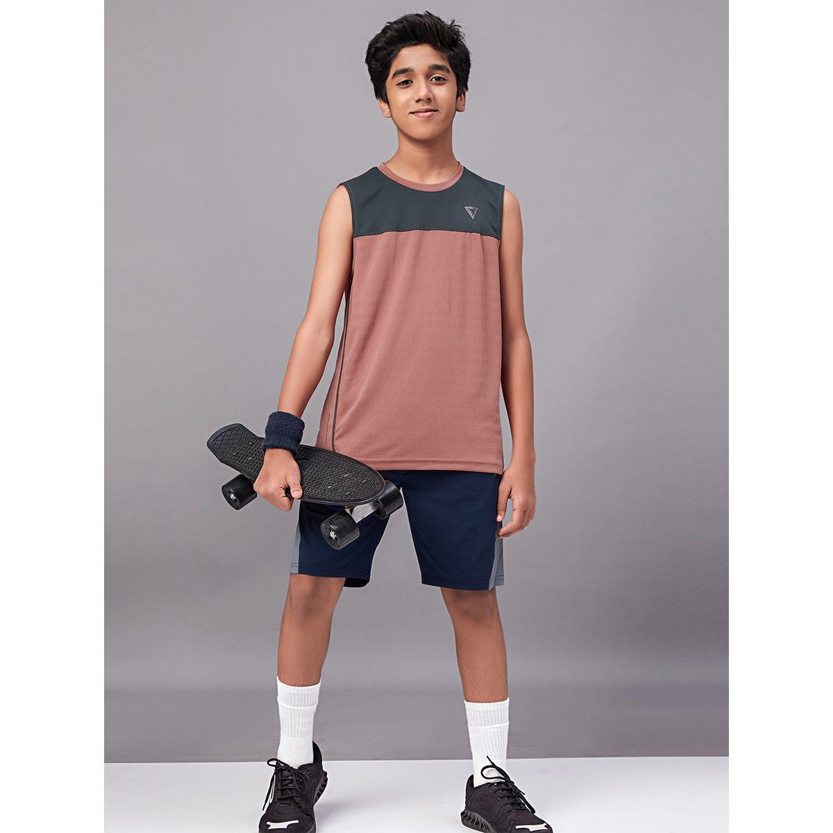 Technosport X Styli  Color Block Crew Neck Sleeveless T-Shirt-boys-clothing-tshirtsandpolos-image-9