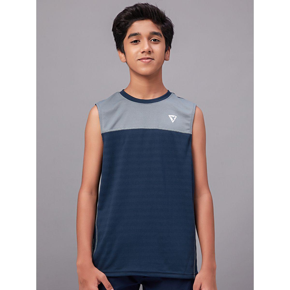Technosport X Styli  Color Block Crew Neck Sleeveless T-Shirt-boys-clothing-tshirtsandpolos-image-1