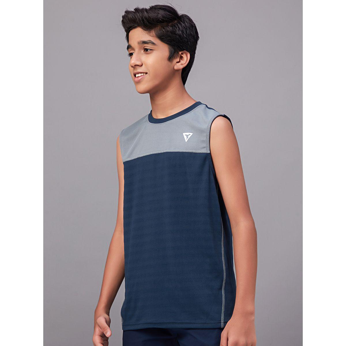 تيشيرت سادة كت بياقة دائرية تكنوسبورت × ستايلي-boys-clothing-tshirtsandpolos-image-2