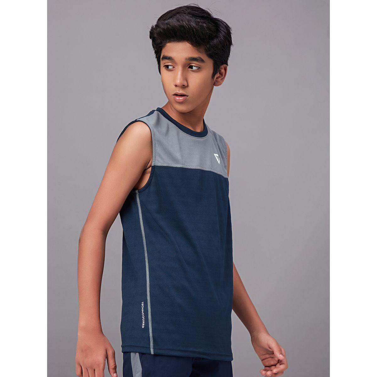تيشيرت سادة كت بياقة دائرية تكنوسبورت × ستايلي-boys-clothing-tshirtsandpolos-image-3
