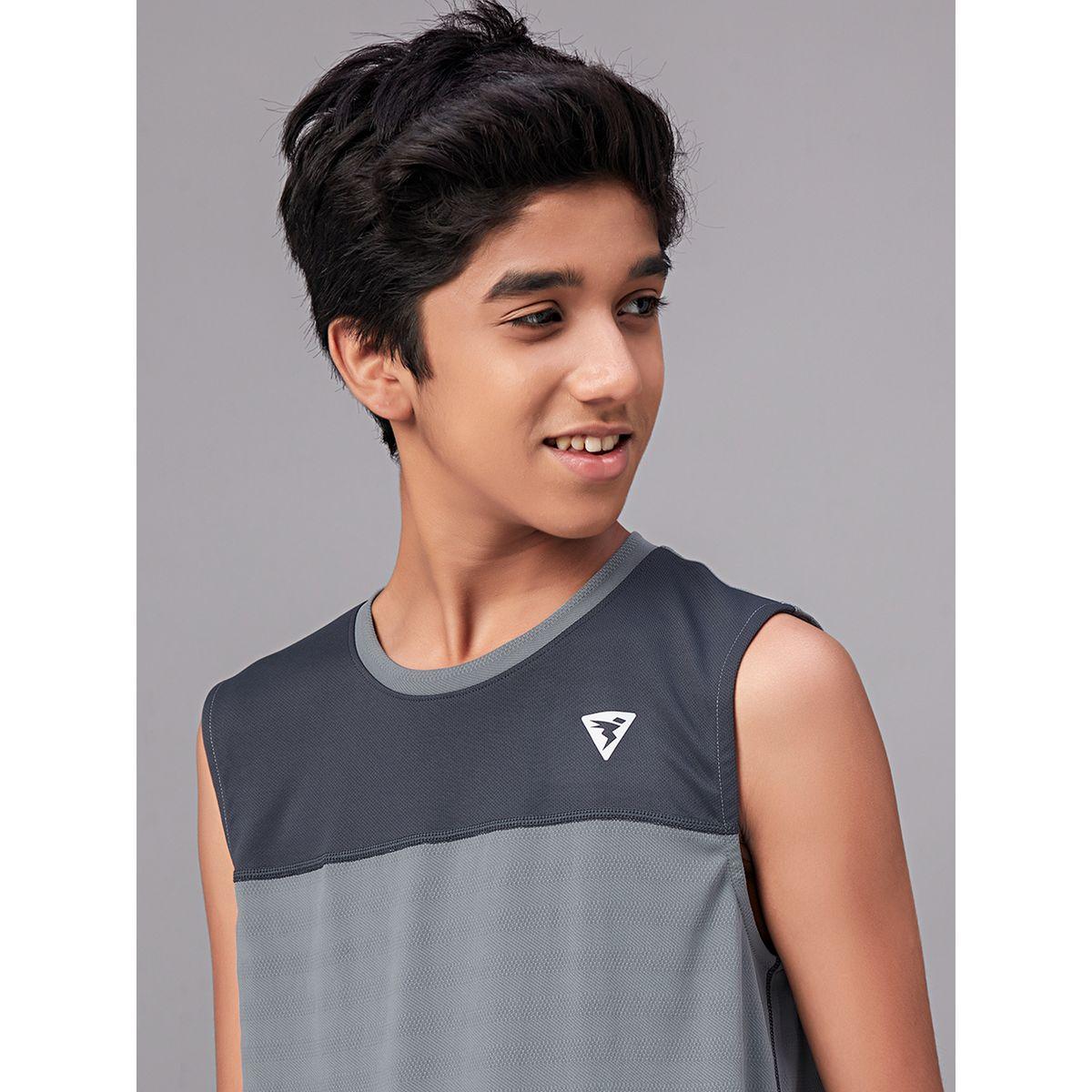 Technosport X Styli  Color Block Crew Neck Sleeveless T-Shirt-boys-clothing-tshirtsandpolos-image-3
