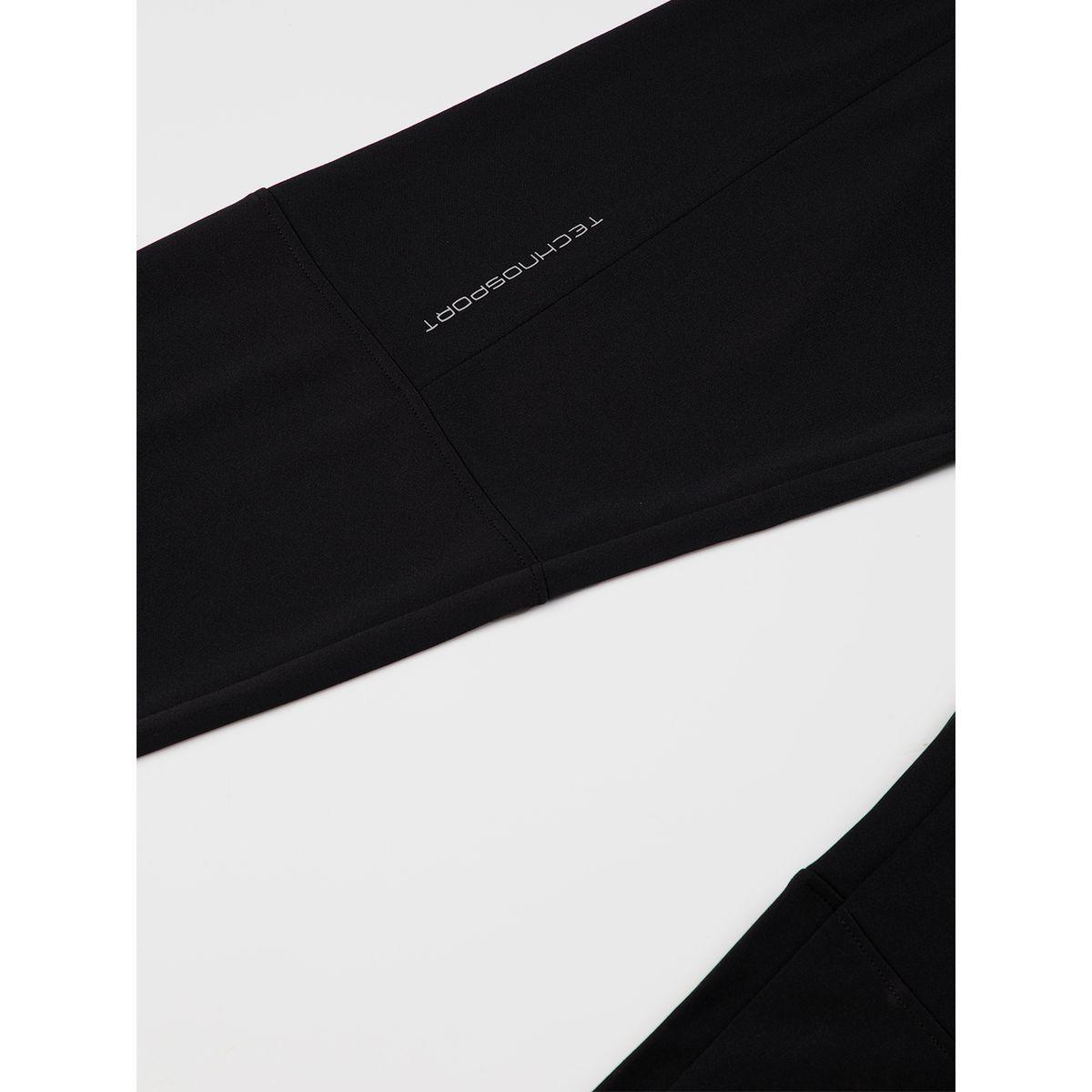 Technosport X Styli  Solid Slim Fit Track Pants with Logo Detail-boys-clothing-sportswear-bottoms-image-2