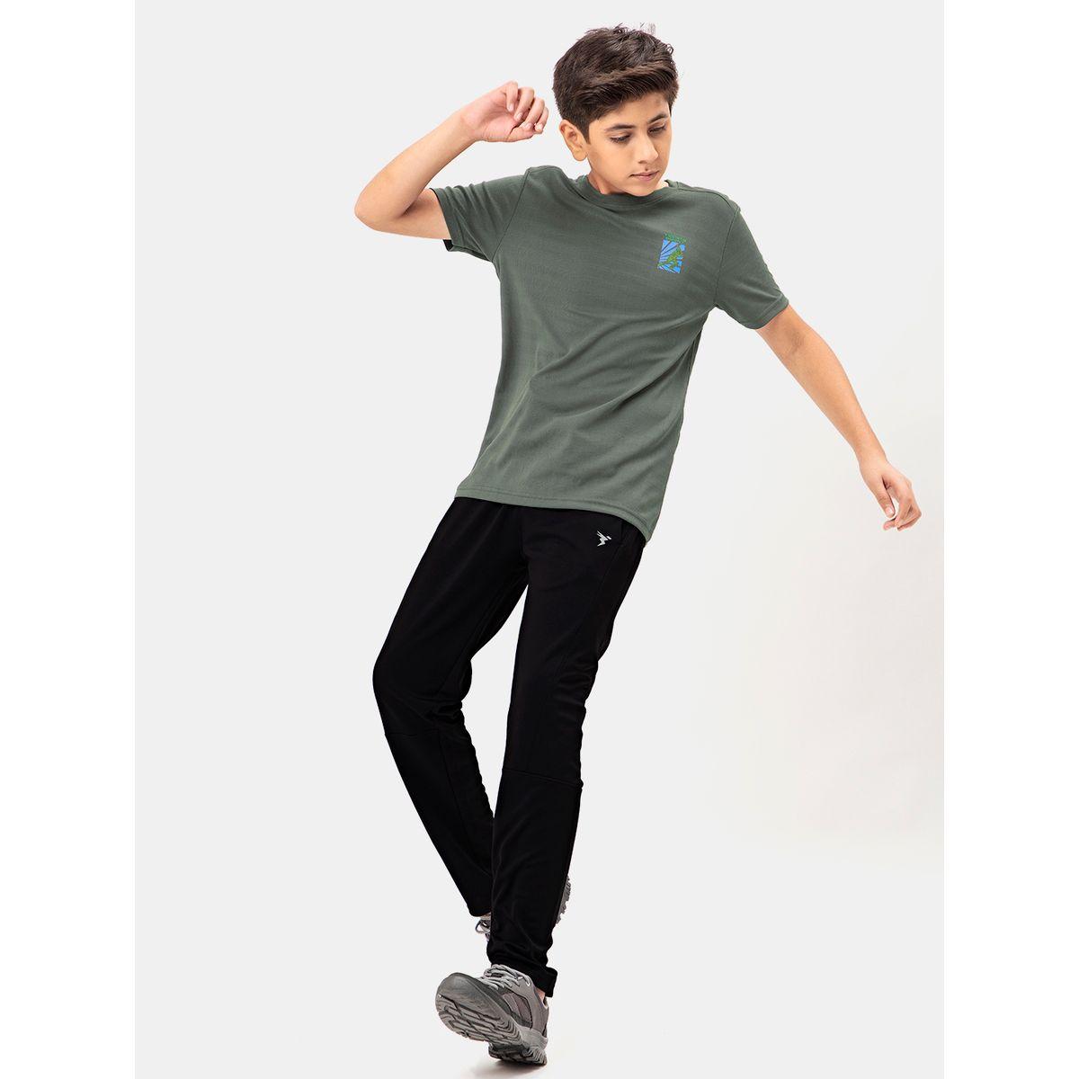 بنطال رياضي سادة بقصة سليم فت تكنوسبورت × ستايلي-boys-clothing-sportswear-bottoms-image-4